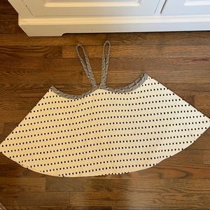 Anthropologie polka dot swing top